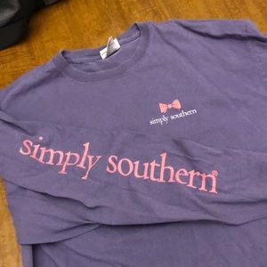 Xl simply southern tee- purple